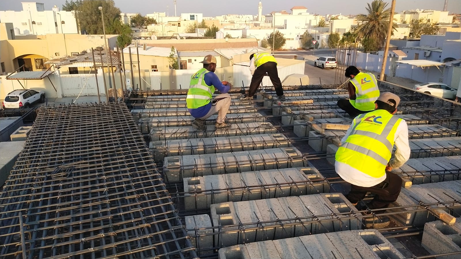 Al Zarf Contracting team on site